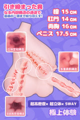 アーシェ:フタナリラブドール — 5本トンネル付きセックストルソー(挿入ペニス付き)
